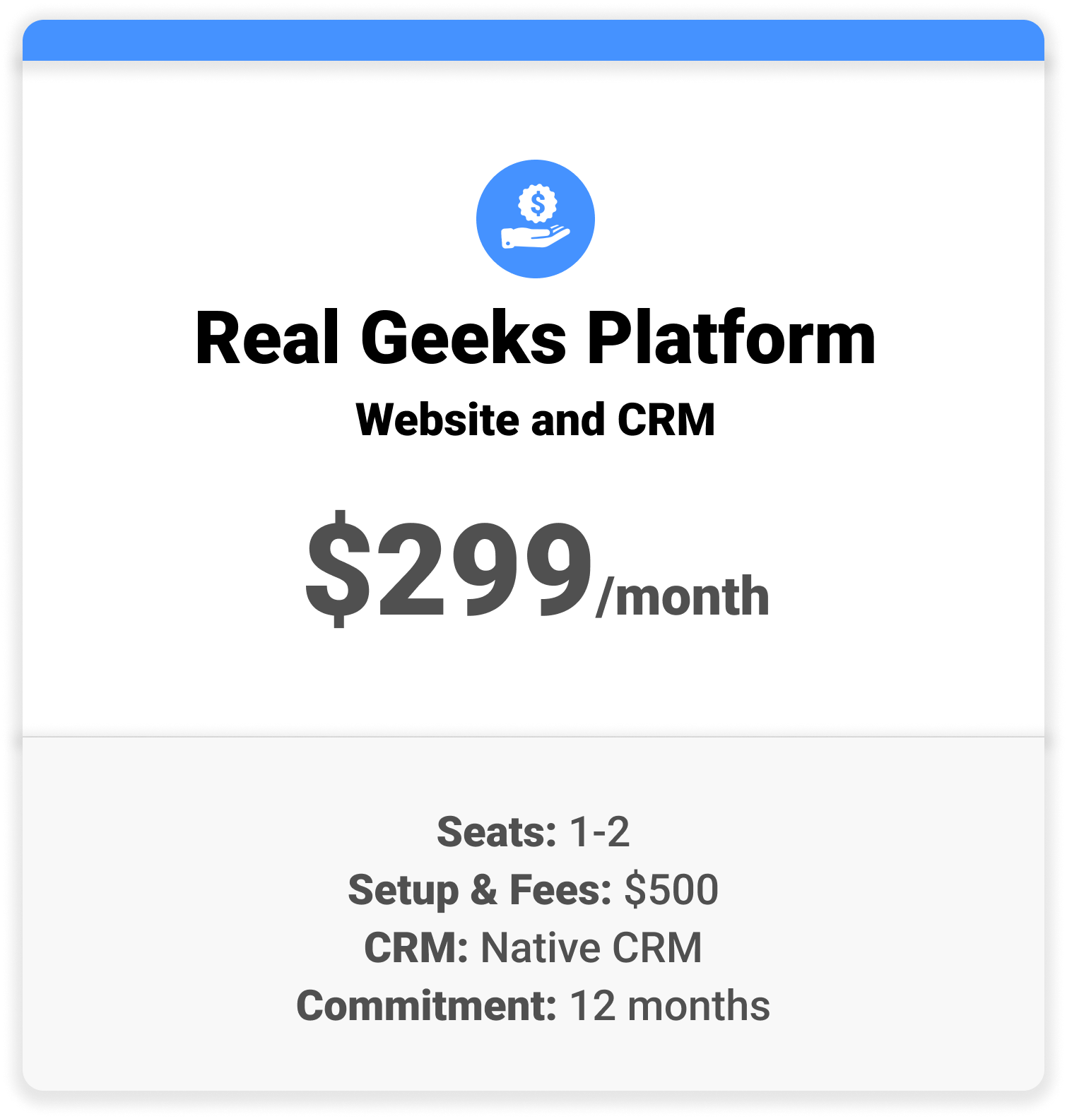 Real Geeks Pricing